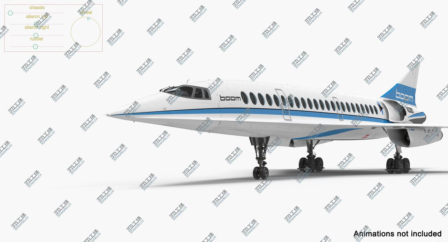 images/goods_img/2021040163/Boom Supersonic Jet Rigged 3D model/5.jpg